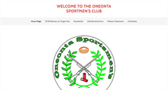 Desktop Screenshot of oneontasportsmensclub.com