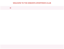 Tablet Screenshot of oneontasportsmensclub.com
